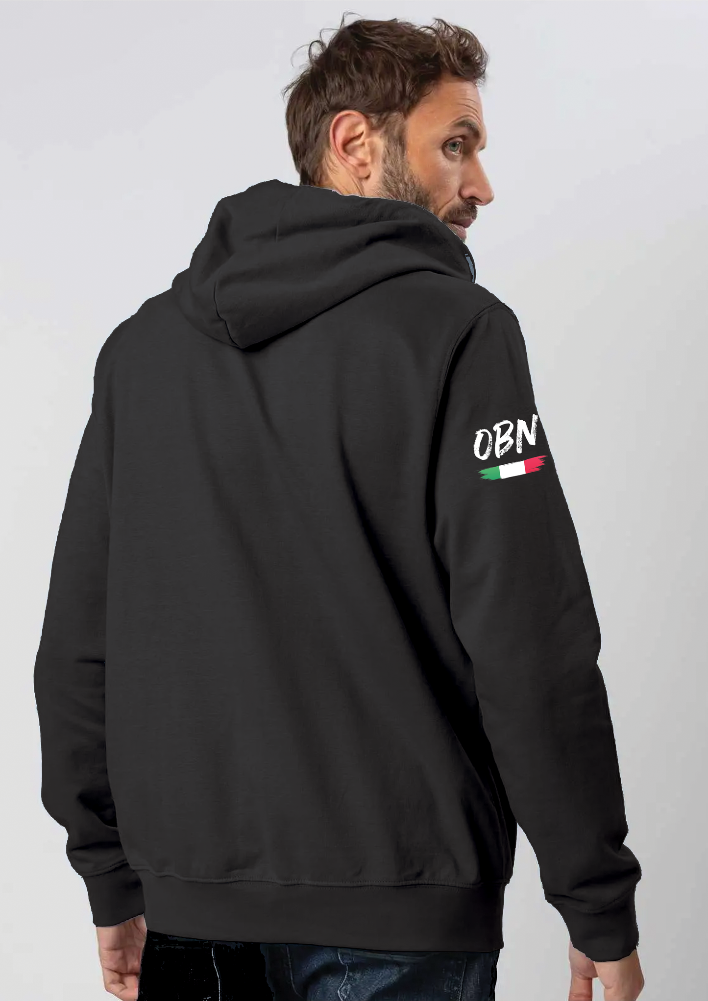 Felpa OBN con Cappuccio Full Zip