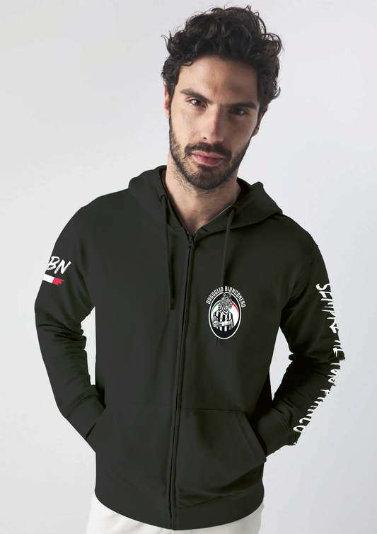 Felpa OBN con Cappuccio Full Zip