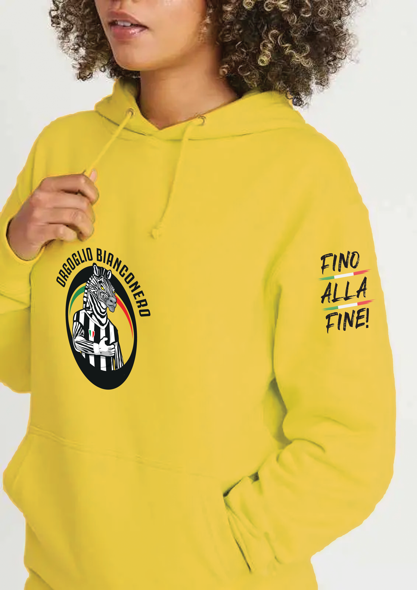 Felpa con cappuccio OBN Gialla