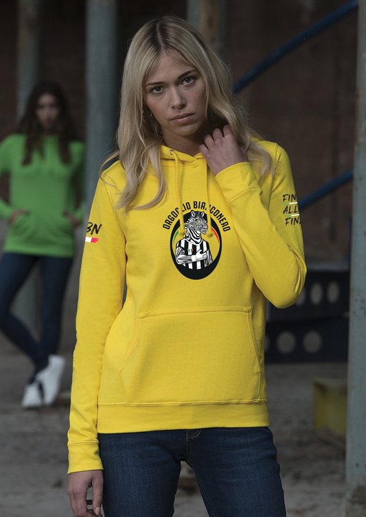 Felpa con cappuccio OBN Gialla
