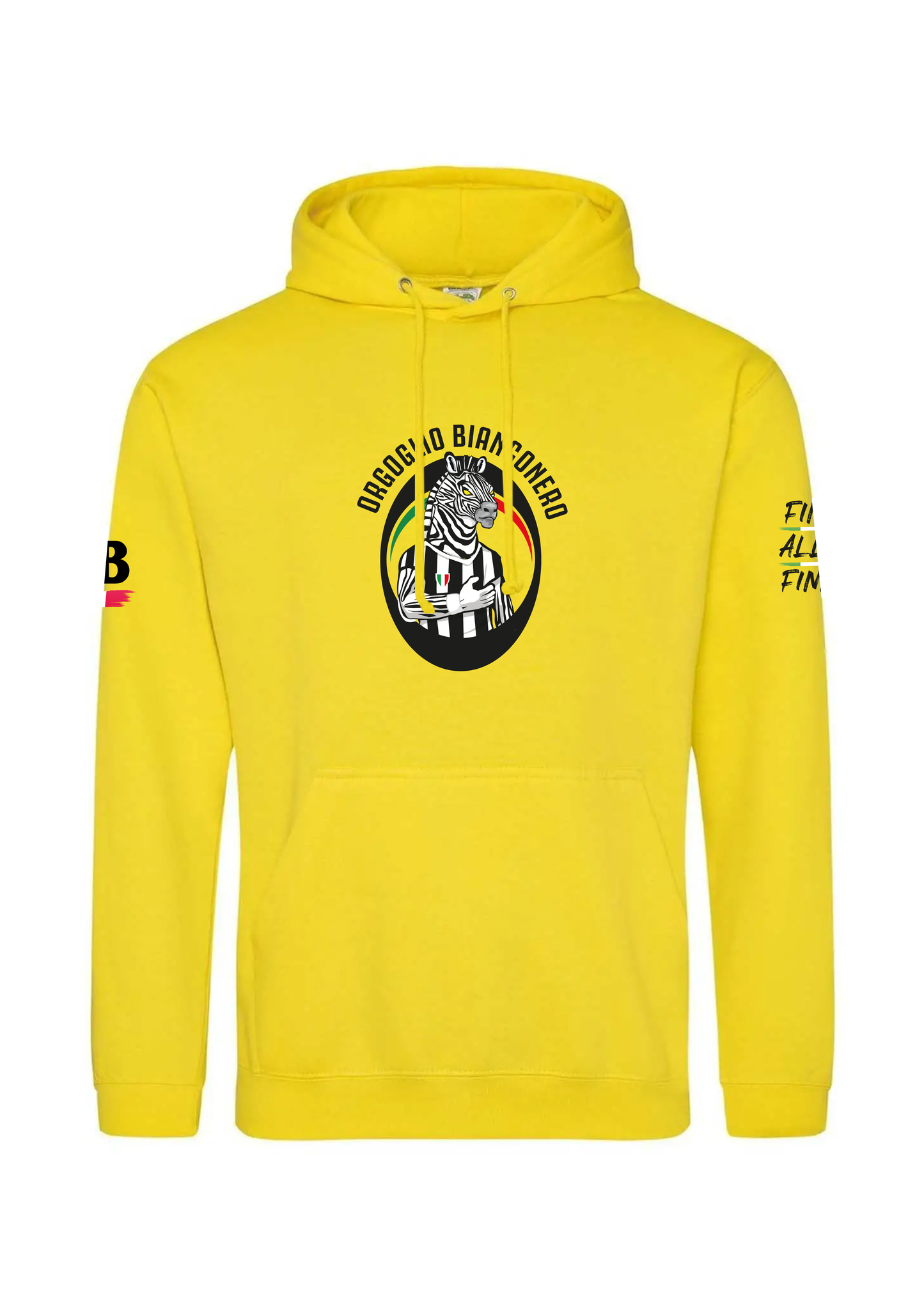 Felpa con cappuccio OBN Gialla