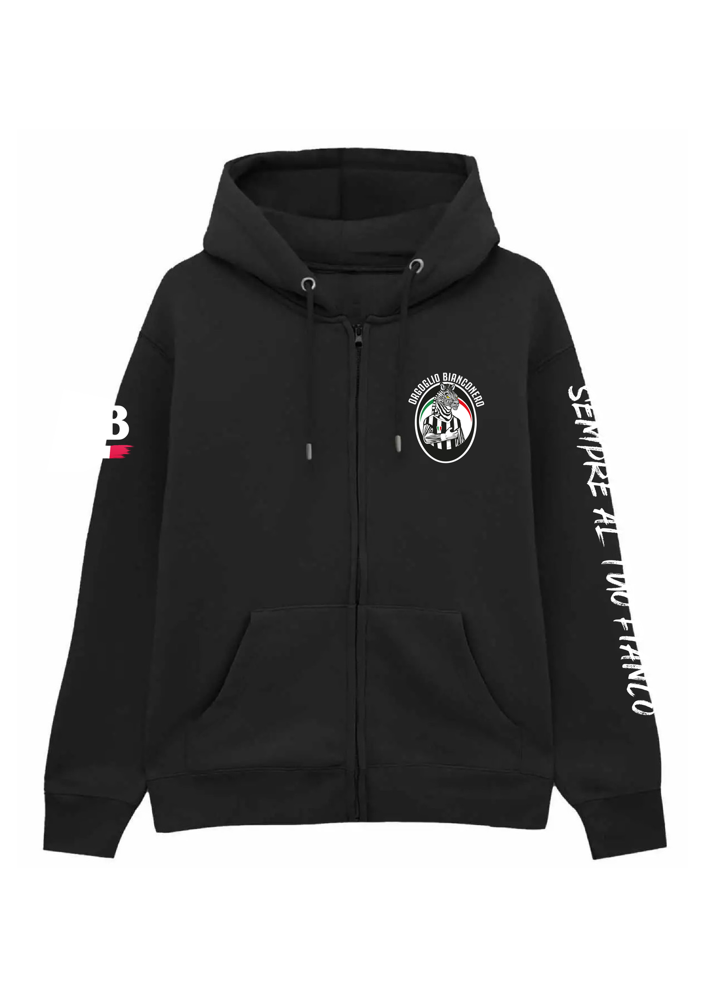 Felpa OBN con Cappuccio Full Zip