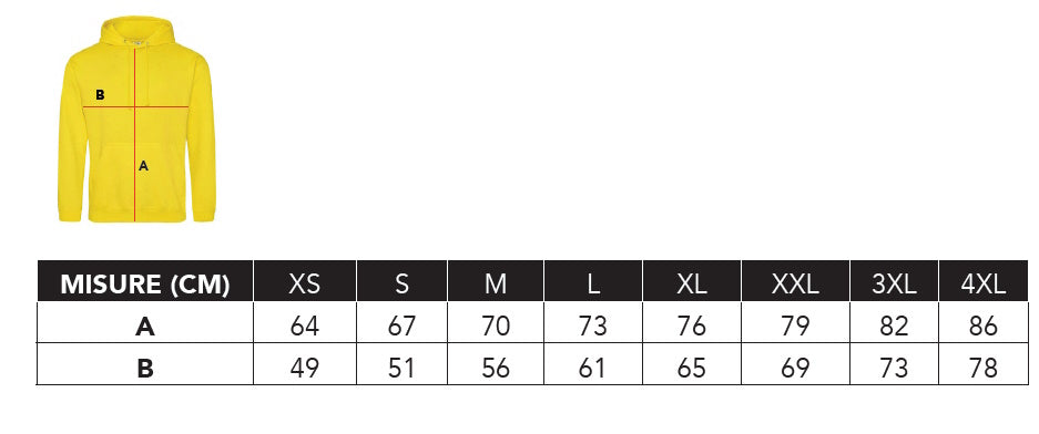 Felpa con cappuccio OBN Gialla