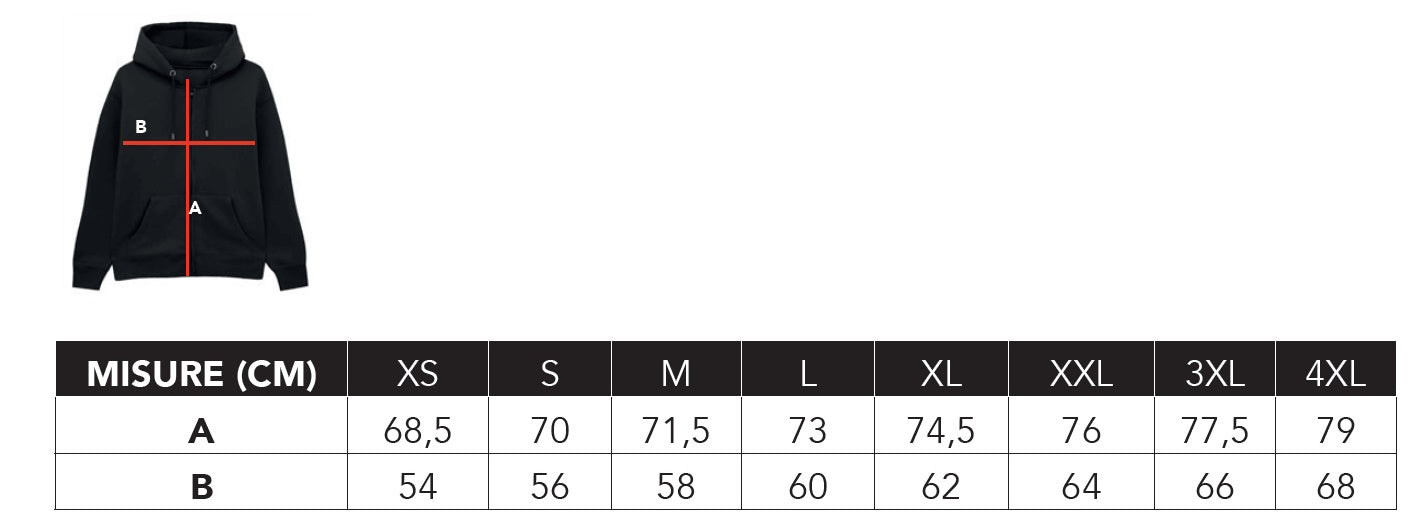 Felpa OBN con Cappuccio Full Zip